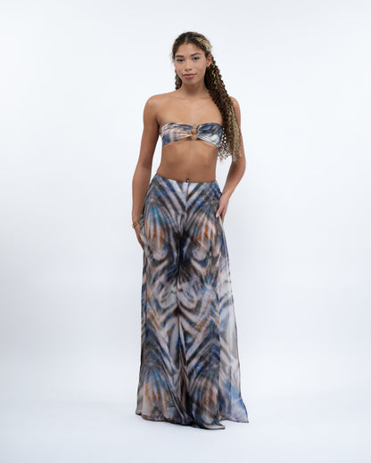 Suri Animal Print Wide Leg Pant