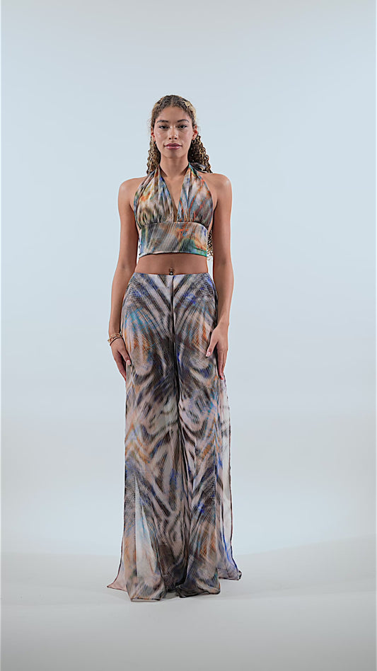 Tahlia Animal Print Halter Top